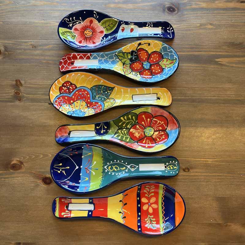 Bunte DIY Keramik Kochlöffelablage Bunte DIY Keramik Kochlöffelablage