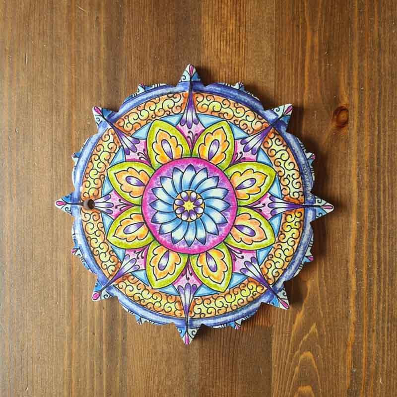 Bunte Keramikuntersetzer Ø 18 cm -3- Bunte Keramikuntersetzer Ø 18 cm -3-