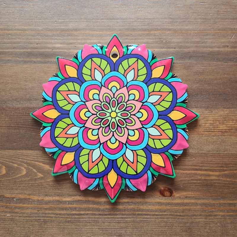 Bunte Keramikuntersetzer Ø 16 cm aus Spanien -10- Bunte Keramikuntersetzer Ø 16 cm aus Spanien -10-