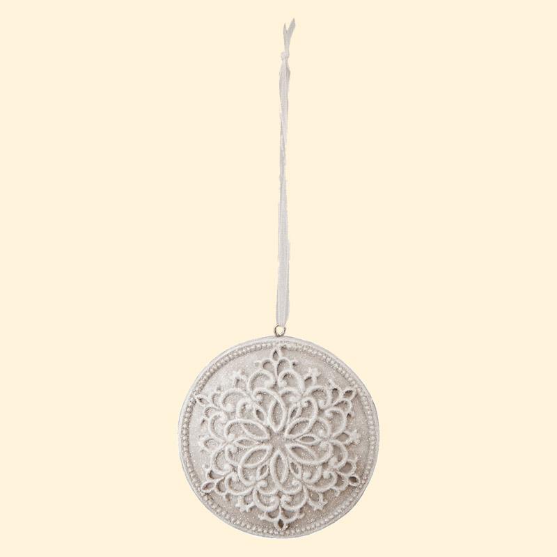Clayre & Eef Weihnachtsdeko Hänger 8cm Grau Clayre & Eef Weihnachtsdeko Hänger 8cm Grau