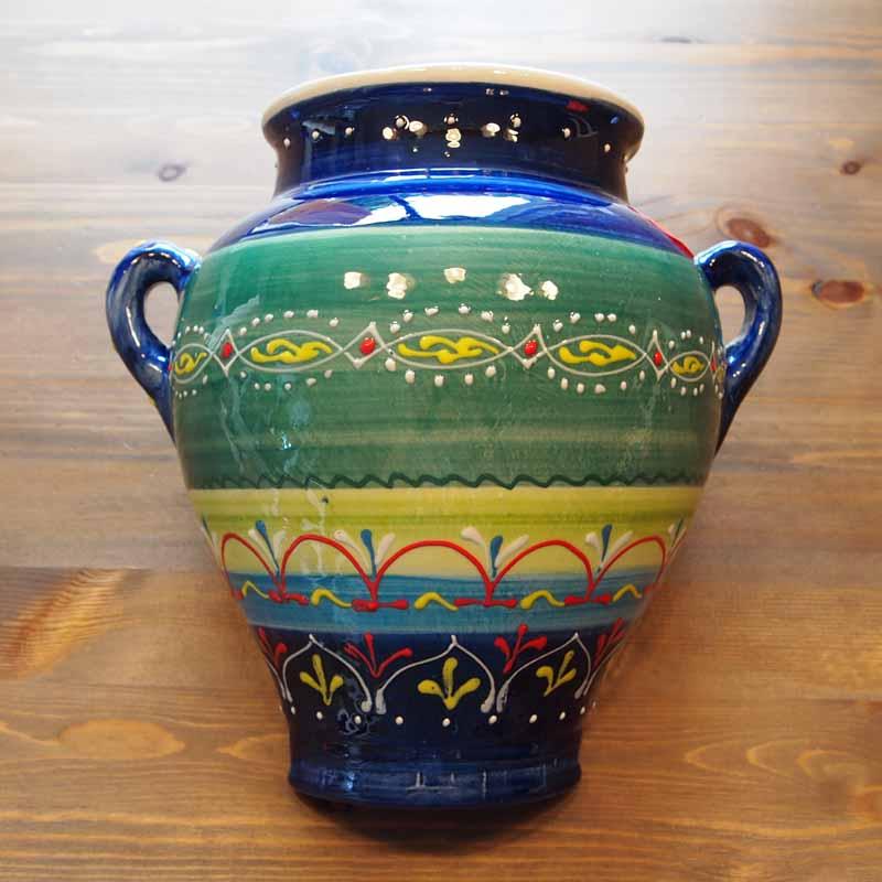 Handbemalter Keramik Wandblumentopf Marina