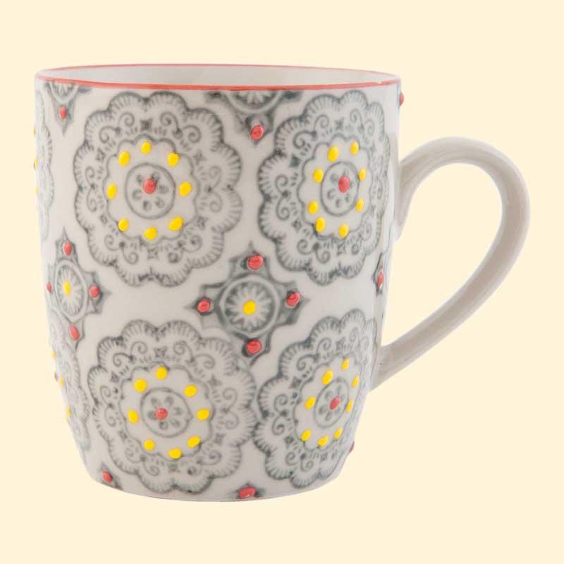 Kaffeebecher Tasse Bunt von Clayre & Eef Kaffeebecher Tasse Bunt von Clayre & Eef