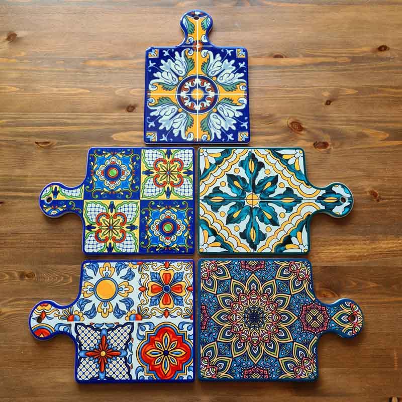 Keramik Tablett - Untersetzer aus Spanien 17 x 24 cm Keramik Tablett - Untersetzer aus Spanien 17 x 24 cm