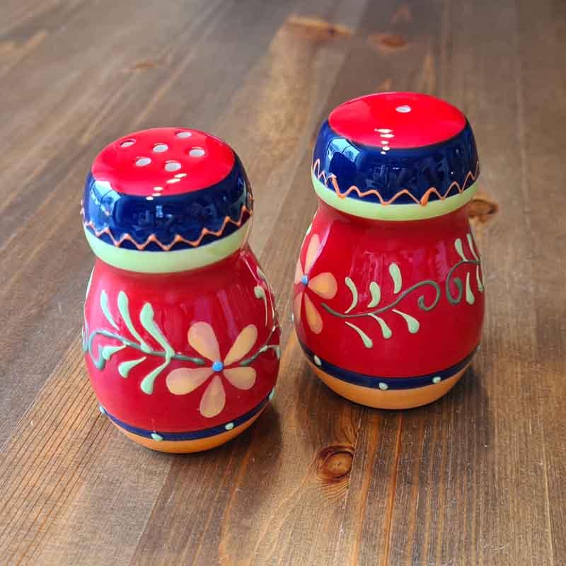 Salz- und Pfefferstreuer Keramik Rojo Spanien