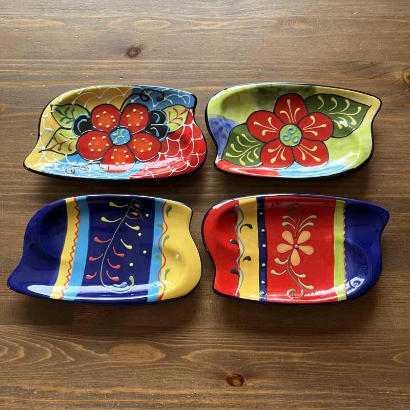 Bunte Seifenschale ohne Ablauf aus Spanien Bunte Seifenschale ohne Ablauf aus Spanien