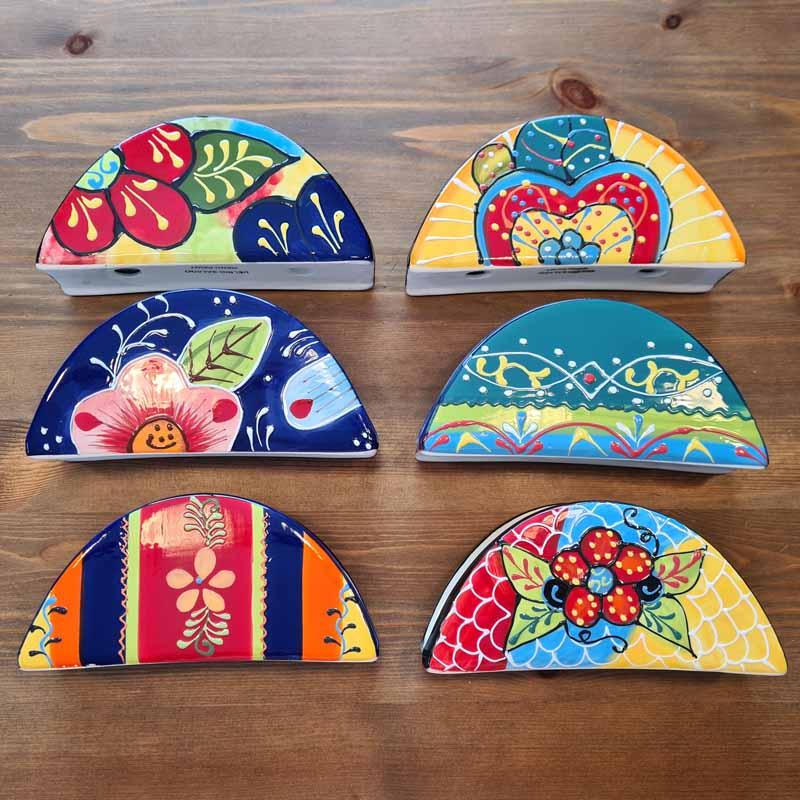 Serviettenhalter Keramik Spanien handbemalt B-Ware