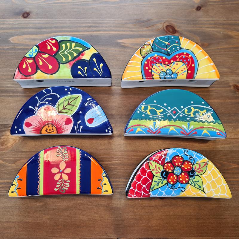 Serviettenhalter Keramik Spanien handbemalt