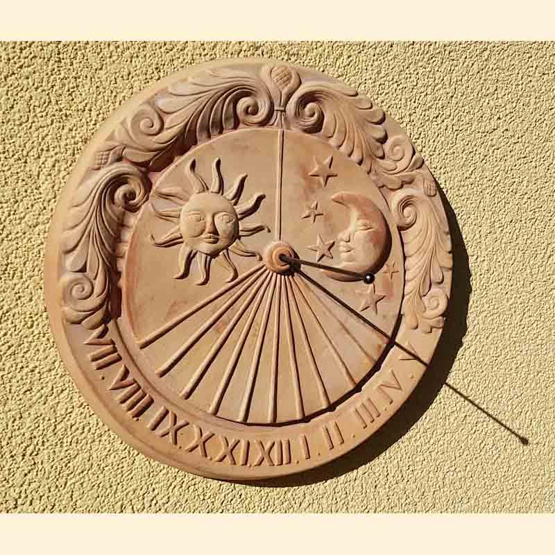 Sonnenuhr Sonne & Mond Rund Italien B-Ware Sonnenuhr Sonne & Mond Rund Italien B-Ware