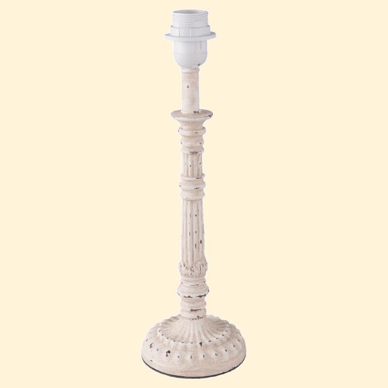 Tischlampe von Clayre & Eef in natur - shabby 40 cm Tischlampe von Clayre & Eef in natur - shabby 40 cm