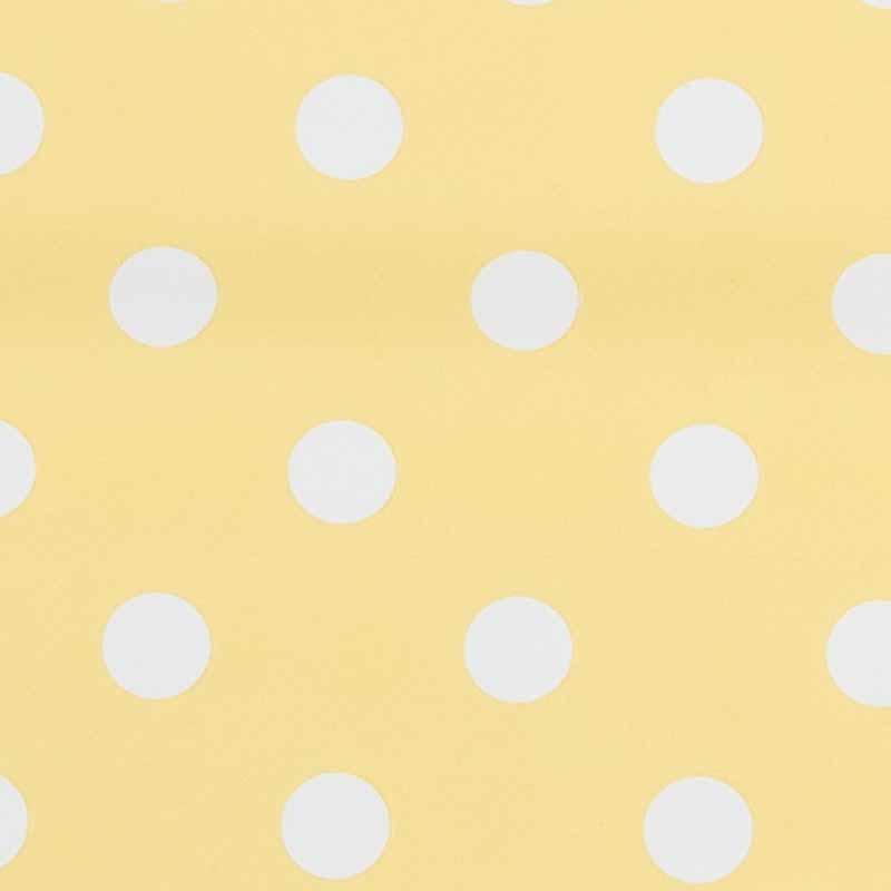 Wachstischdecke Clayre & Eef gelb mit weißen Punkten