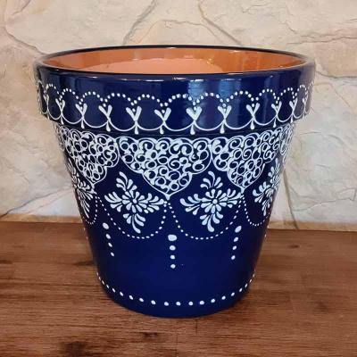 Blumentopf Crochet Handarbeit aus Spanien