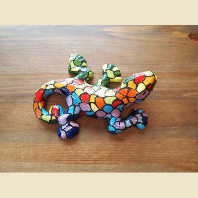 Gecko / Salamander Keramik Mosaik Spanien Handbemalt