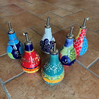 Handbemalte Essig-&Ouml;l-Spender 250 ml aus Spanien