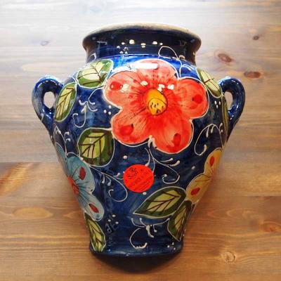 Handbemalter Keramik Wandblumentopf aus Spanien - Marquez antiguo
