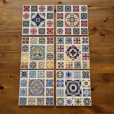 Keramikuntersetzer Fliese 16x 16 cm spanisches Muster