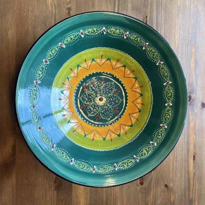 Obstschale Wandteller Marina handbemalt Spanien 38 cm