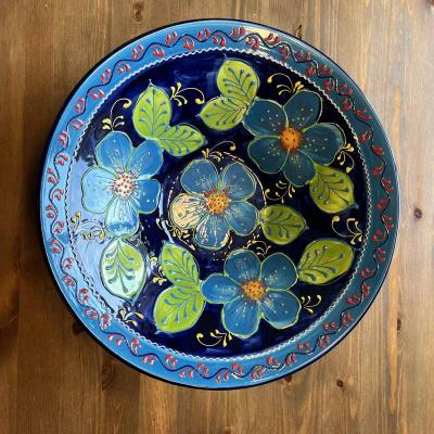 Obstschale Wandteller Marquez handbemalt Spanien 38 cm