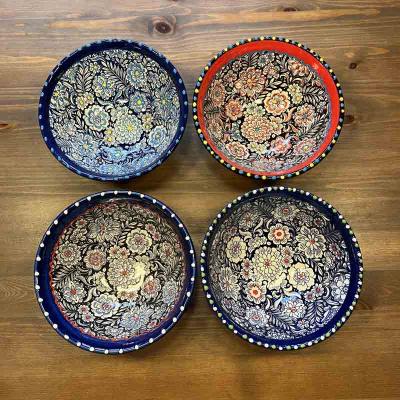 Schalen aus Spanien mit Blumenmuster handbemalt 16 cm Schalen aus Spanien mit Blumenmuster handbemalt 16 cm